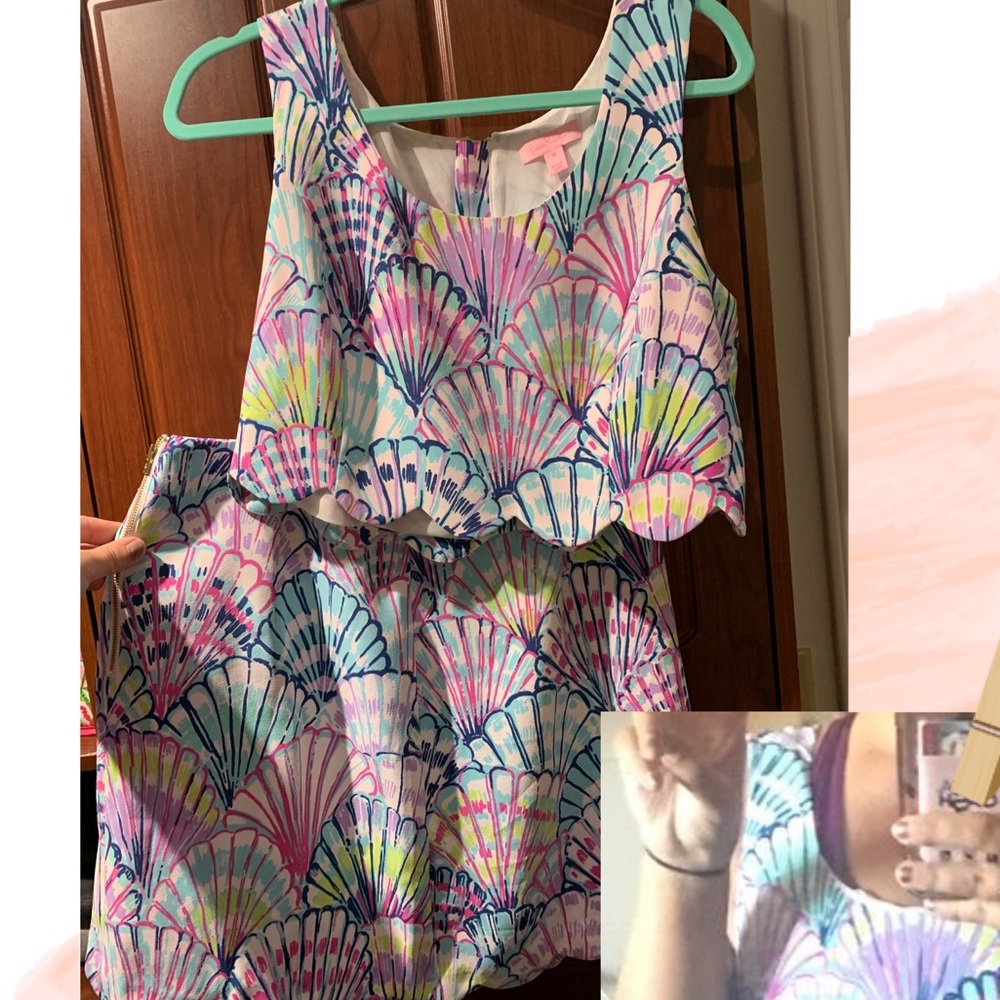 Lilly Pulitzer 2-piece scalloped set